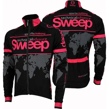Cyklistická bunda SWEEP J010 NOWIND CYKLO - černá/růžová S