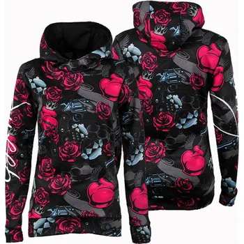 Dámská mikina SWEEP SWJ051 černá/růžová L