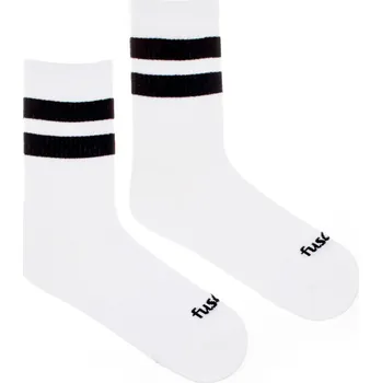 Dámské ponožky Ponožky Sport proužek bílé L (43-46)