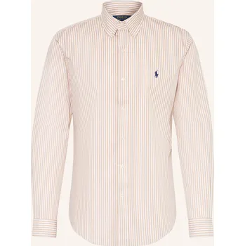 Pánská košile Polo Ralph Lauren Pánská Košile Custom Fit, béžová / bílá, 40