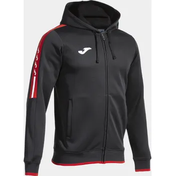 Pánská mikina Mikina s kapucí JOMA OLIMPIADA Hoody černo červená Velikost: 2XL