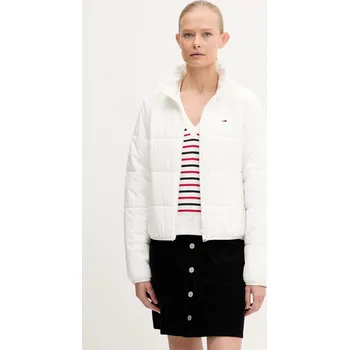 Bunda Tommy Jeans bílá barva, zimní, DW0DW20958 00X, vel. L