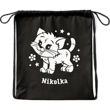 Městský batoh Vak Kočička se jménem Barva: Černá