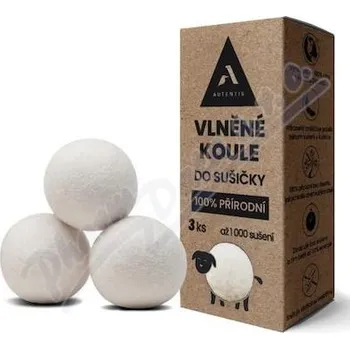 Autentis Vlněné koule do sušičky 3ks
