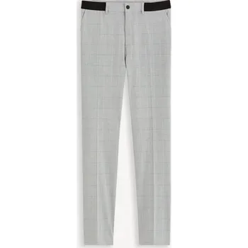 Pánské kalhoty Celio Kostkované kalhoty Fonoel 1131514 Šedá 46