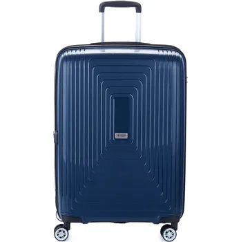 Střední cestovní kufr na kolečkách s expandérem polypropylen 80l Airtex 241 tmavě modrá