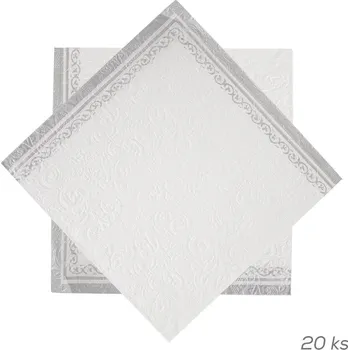 Papírový ubrousek Ubrousek papír embosovaný 20 ks 33x33 cm O0569