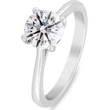 Prsten Brilio Silver Stříbrný zásnubní prsten s čirým kubickým zirkonem RI147W 60 mm + 2 měsíce na vrácení zboží