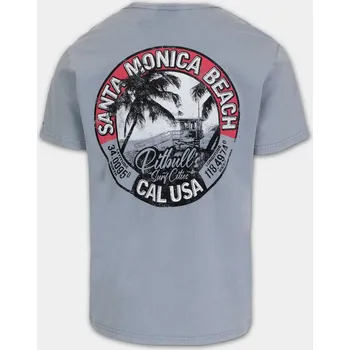 Oblečení a móda PitBull West Coast Triko Denim Washed OCEANSIDE - modré - PWC_DWASOCNSIDE_BLUE Velikosti: M