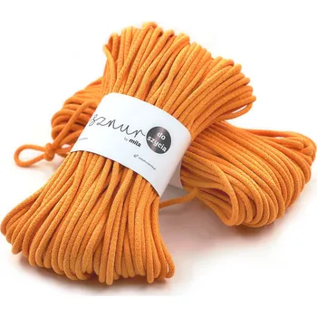 Příze MILA šňůry na šití 6mm/50m žlutá tmavá