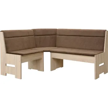 Jídelní židle DENIS rohová lavice, univerzální roh, dub sonoma/hnědá AS 05