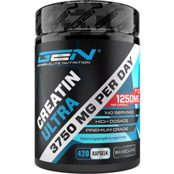 Kreatin German Elite Nutrition GEN Creatine Ultra Caps, Kreatin monohydrát 420 kapslí