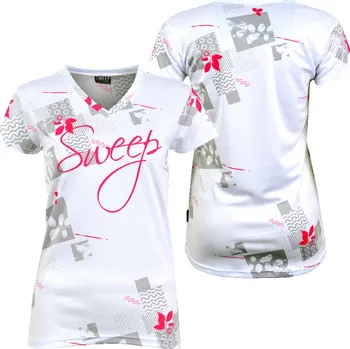 Dámské tričko SWEEP SWTS159 bílá - růžová XS