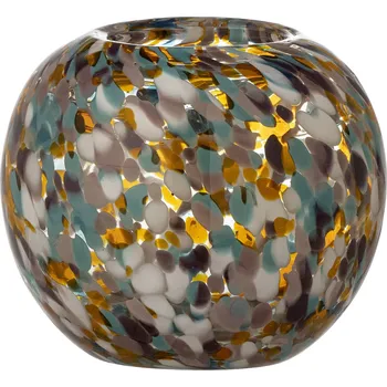 Váza Bloomingville Váza z brokového skla Vidia Votive Orange