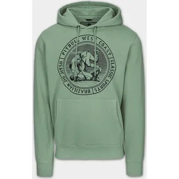 Pánská mikina PitBull West Coast Pánská mikina VINTAGE BJJ KP - zelená - PWC_PMVINBJJ_GRN Velikosti: XL