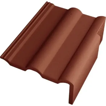 betonová krytina BETONPRES OPTIMAL Krajní taška pravá Červeno Hnědá