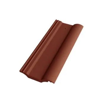 betonová krytina BETONPRES OPTIMAL Půlená taška 1/2 Červeno Hnědá