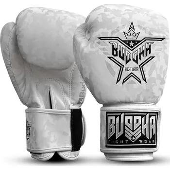 Boxerské rukavice Boxerské rukavice Buddha Army - White Velikost: 12oz