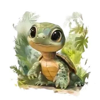 Nažehlovací obrázek - želvička I (9,9 x 10,2 cm)