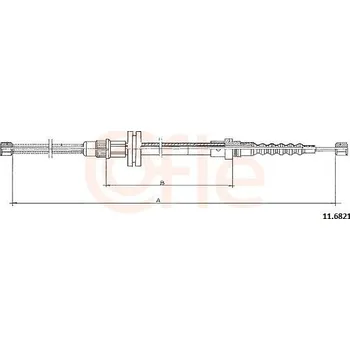 Brzdový systém Tažné lanko, parkovací brzda COFLE 11.6821