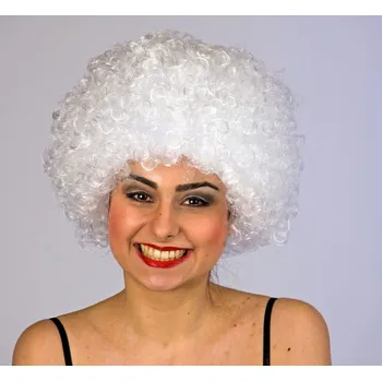 Karnevalová paruka Paruka kudrnatá Barva: Bílá