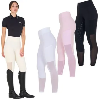 Jezdecké kalhoty Jeggings Equestro Hybrid Full Grip dámské