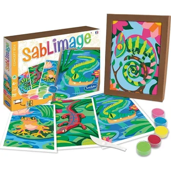 kreativní sada SentoSphere Obrázky z písku Zvířata pralesa