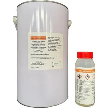 stavební silikon Dawex Chemical GMS K40, kondenzační silikon, 5 kg (včetně tužidla)