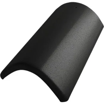 betonová krytina BETONPRES Hřebenáče EXCLUSIV Hřebenáč 1/1 Uhlově černá