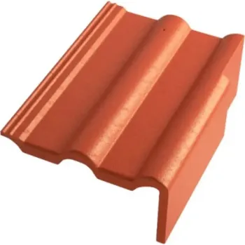 Střecha BETONPRES EXCLUSIV Krajní taška pravá Cihlově červená režná