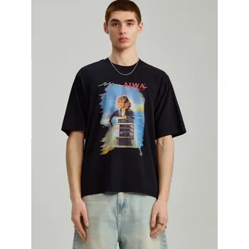 Pánské tričko Tričko s potiskem AIWA - XS - House - černá - 322EG-99X