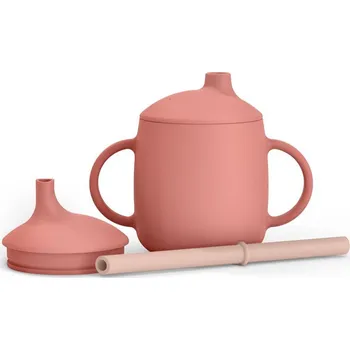 Kojenecká láhev Suavinex Hrnex 3 v 1 Colour essence Růžový