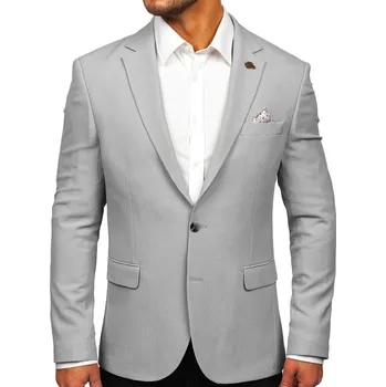 Šedé pánské ležérní sako Bolf 025 - 3XL/58