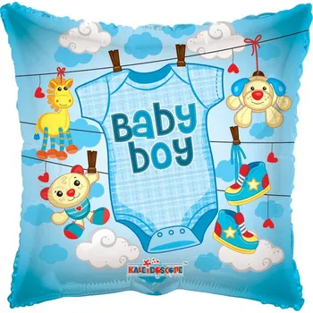 Balónek Polštář - Oblečení Je to kluk! 46cm fóliový balónek