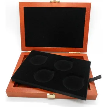 Luxusní kazeta na 4 ks bimetalových mincí ČR