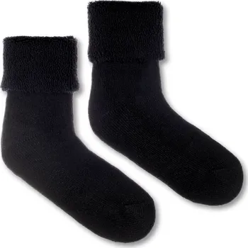 Dámské ponožky Vlněné ponožky Vlnáč Termo modrý, modrý lem L (43-46)