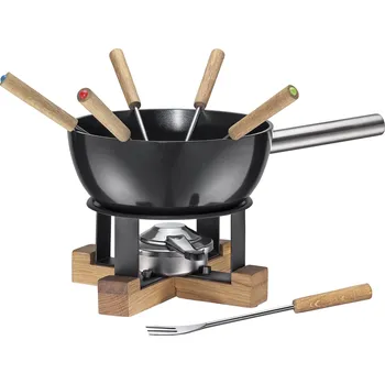 Fondue Spring LAUSANNE Sada na sýrové fondue pro 6 osob Ø 23 cm/2 l hliník s nepřilnavým povrchem