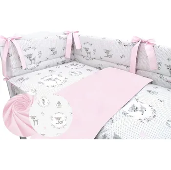 Povlečení Cosing 3-dílné dětské povlečení 100x135cm, Koloušek růžová