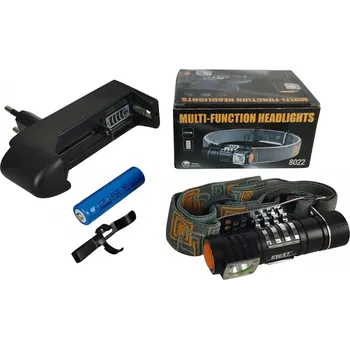 Čelovka ČÍNA Čelovka LED Cree svítilna s nabíječkou HT-3413