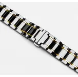 AW Apple Watch řemínek - Ceramic STRIPE Šířka uchycení řemínku: 44/45/46/49mm, Barva: Gold proužky IR-AWGW-0010