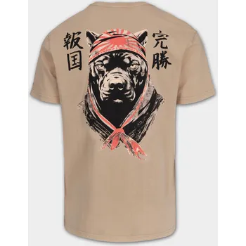 Pánské tričko PitBull West Coast Triko Bravery 190 Denim Washed - pískové - PWC_PTBRAVERY_SAND Velikosti: L