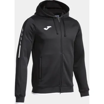 Pánská mikina Mikina s kapucí JOMA OLIMPIADA Hoody černo bílá Velikost: 2XL