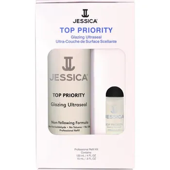 Výživa nehtů Jessica nadlak na nehty Top Priority Velikost: 120 ml + bonus Top Priority 15 ml zdarma