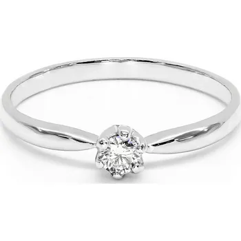 Prsten Zásnubní prsten z bílého zlata s diamantem 21ZP2501172D