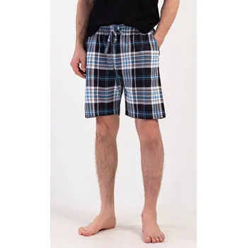 Pánské oblečení Vienetta Secret Pánské pyžamové šortky Felix modré Barva: Modrá, Velikost: 2XL