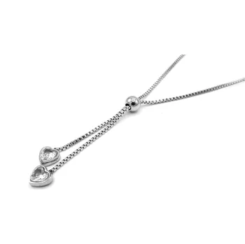 Náhrdelník Steel Jewelry Náhrdelník srdce z chirurgické oceli NH890387 dárkové balení zdarma