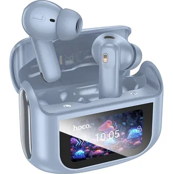 Sluchátka Sluchátka Hoco Bezdrátová sluchátka Bluetooth s dotykovou obrazovkou Tws Anc + Enc Eq21 Blue Star