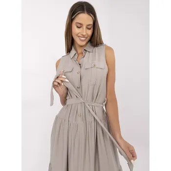 Dámské šaty Dress-MI-SK-A5032.70P-gray Italy Moda šedá 3336165