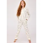 Cornette overal dívčí 385/177 Forest - ecru, 158-164 (Dívčí overal Cornette)