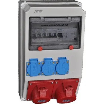 Rozvaděč DE Z59.311DZ Zásuvková kombinace 3x230V+1x400V 16A 5p+1x400V 32A 5p